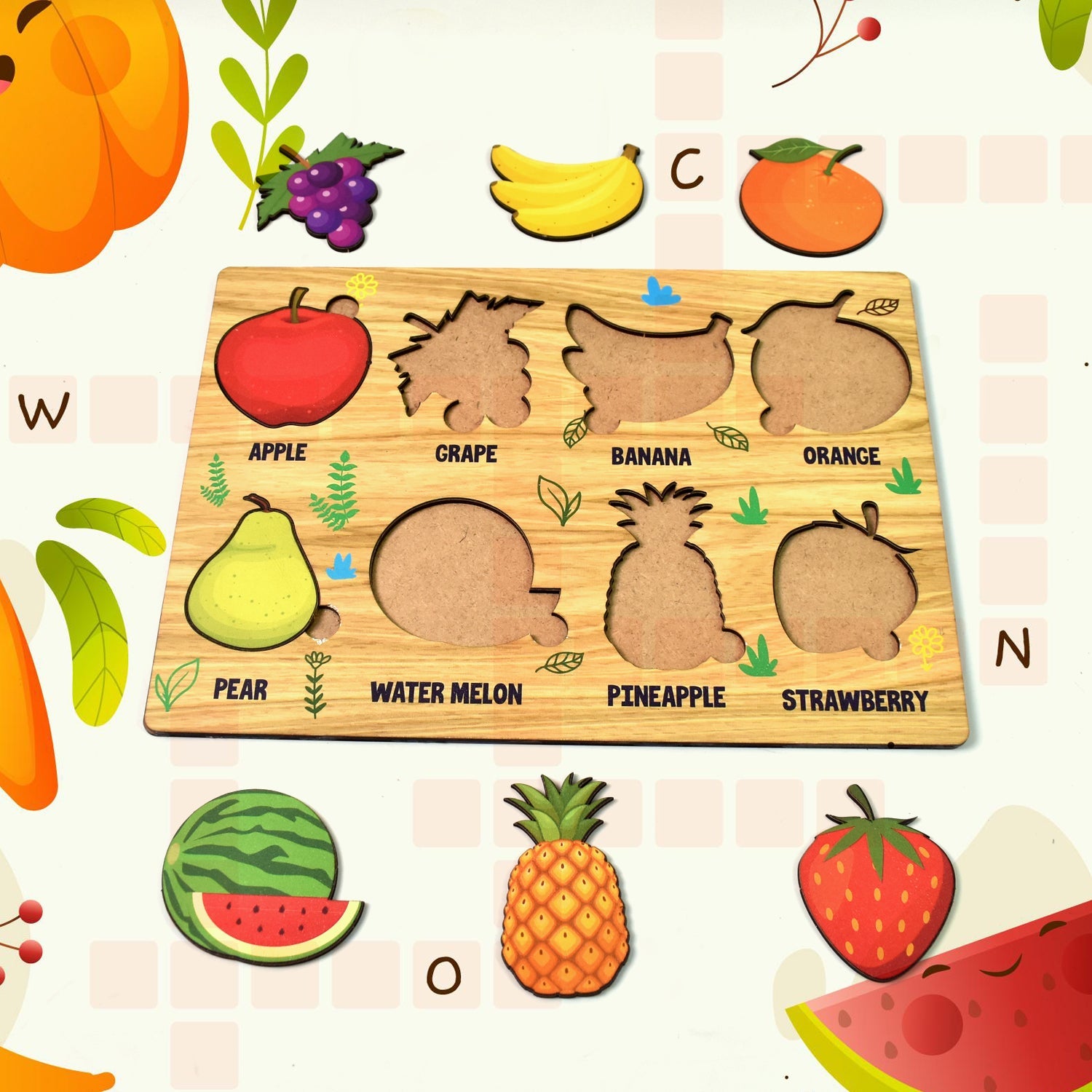 Fruit Fun Puzzle Board Fruit Fun Puzzle Board